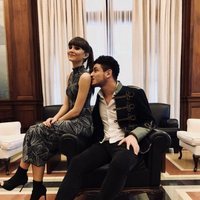 Aitana y Cepeda muy tiernos antes de los Premios Cadena Dial