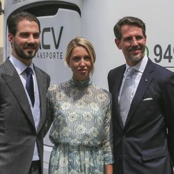 Los Príncipes Pablo, Olympia y Felipe de Grecia en la boda de Christian y Sassa de Hannover