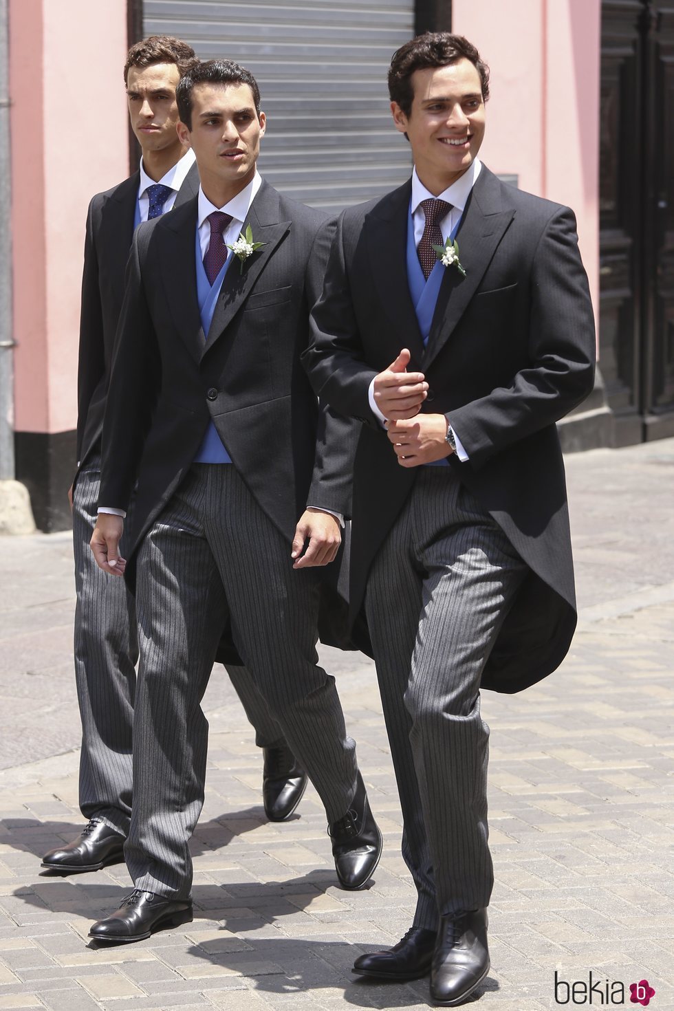 Felipe, Vasco y Juan Manuel de Osma en la boda de Christian de Hannover y Alessandra de Osma