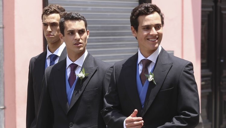 Felipe, Vasco y Juan Manuel de Osma en la boda de Christian de Hannover y Alessandra de Osma