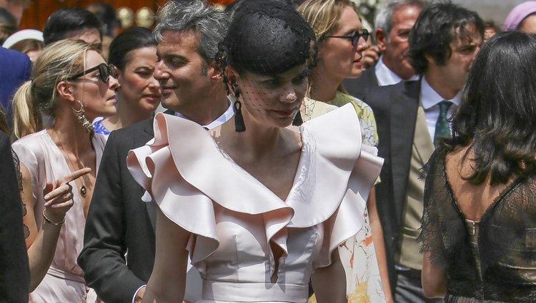 Alejandra de Rojas en la boda de Christian de Hannover y Alessandra de Osma