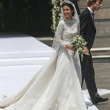 Alessandra de Osma luciendo su vestido diseñado por Jorge Vázquez