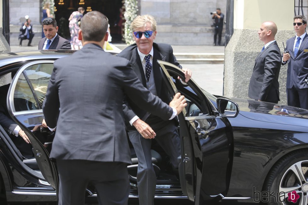 El Príncipe Ernesto de Hannover llegando a la boda de su hijo Christian con Alessandra de Osma