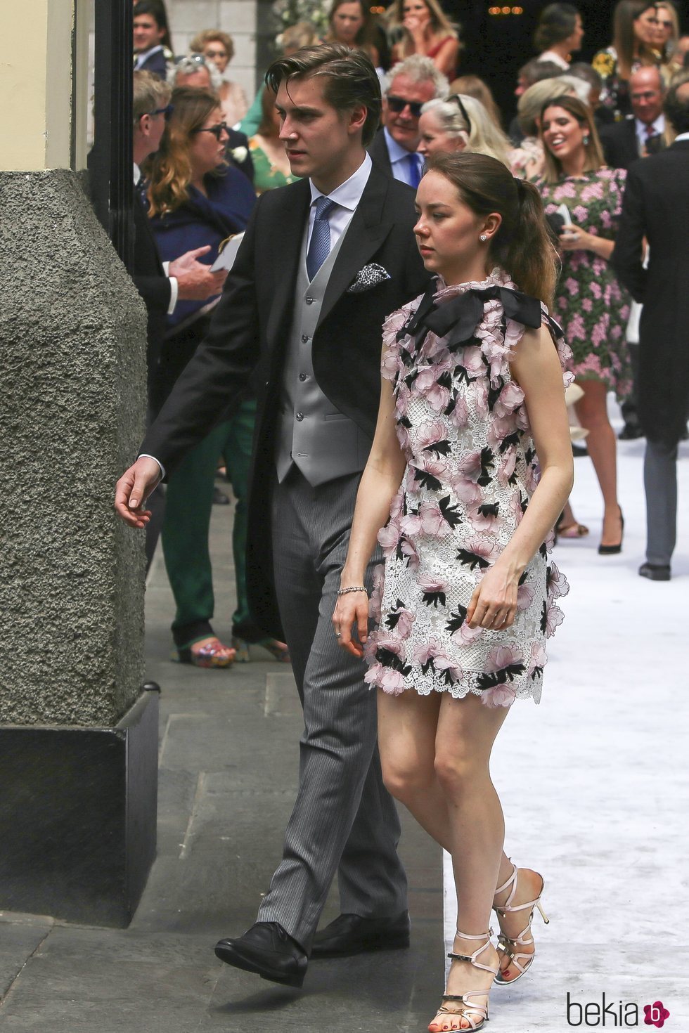 Alexandra de Hannover con Ben-Sylvester Strautmann  en la boda de Christian de Hannover y Sassa de Osma