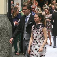 Alexandra de Hannover con Ben-Sylvester Strautmann  en la boda de Christian de Hannover y Sassa de Osma