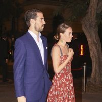 El Príncipe Felipe de Grecia y Nina Flohr en el cocktail posterior a la boda de Christian y Sassa de Hannover