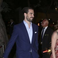 El Príncipe Felipe de Grecia en el cocktail posterior a la boda de Christian y Sassa de Hannover