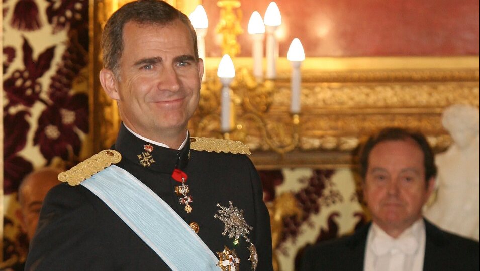 El Rey Felipe y Jaime Alfonsín