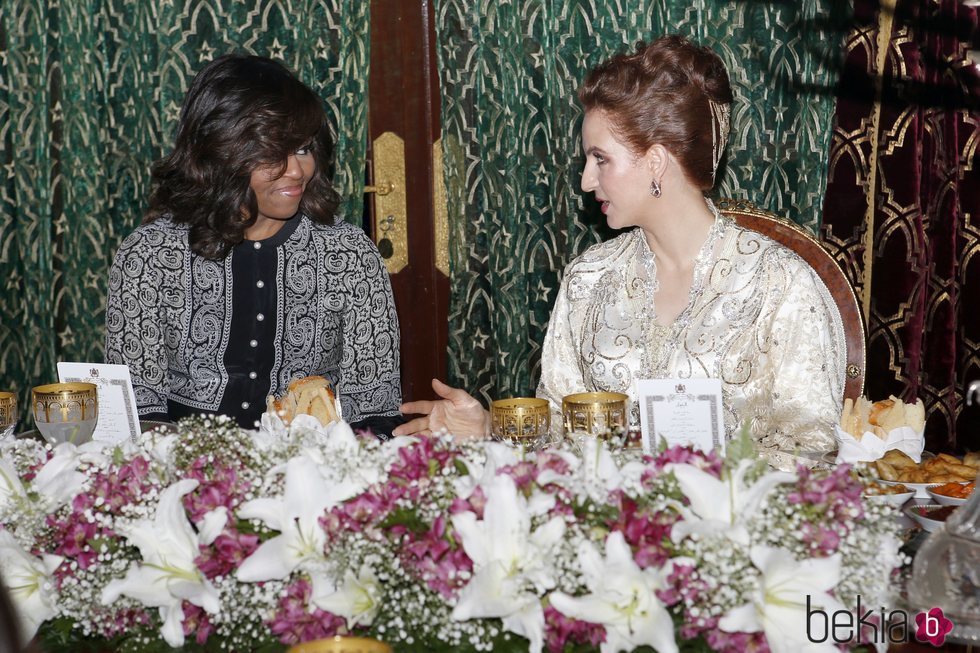 Lalla Salma de Marruecos, en una comida junto a Michelle Obama