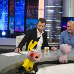 Antonio Banderas con Pablo Motos, Trancas y Barrancas en 'El Hormiguero'