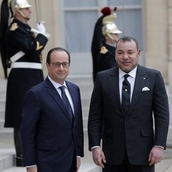 El Rey Mohamed VI y François Hollande