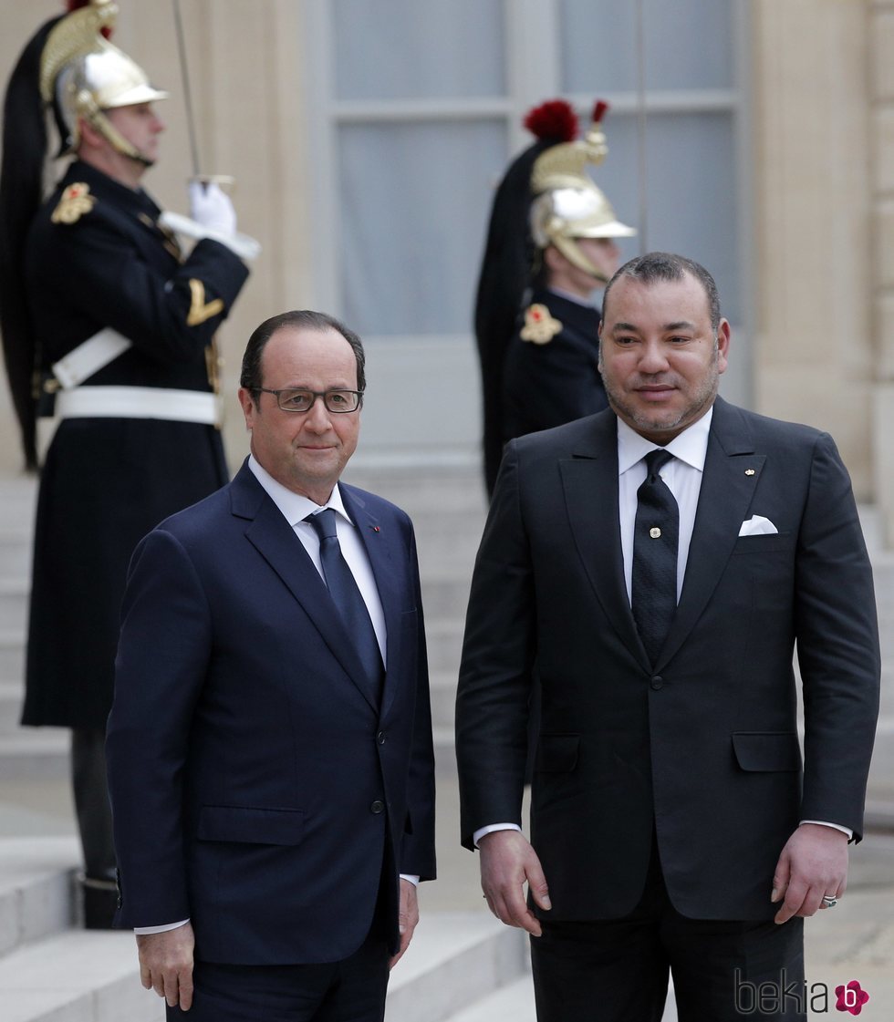 El Rey Mohamed VI y François Hollande