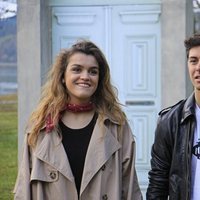 Alfred y Amaia grabando la postal de Eurovisión en las Azores