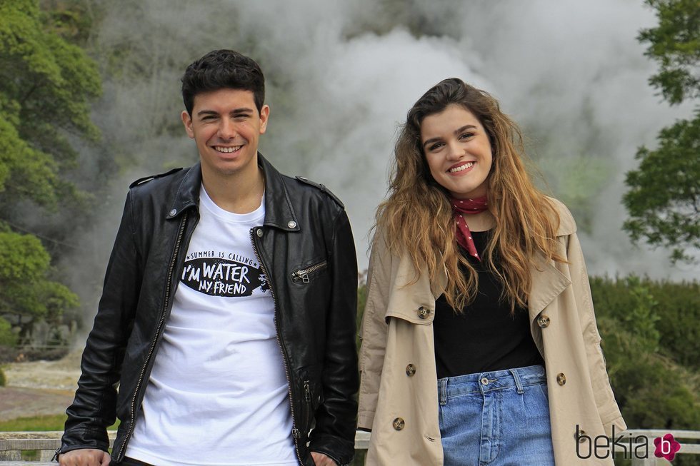 Amaia y Alfred, muy sonrientes en las Azores