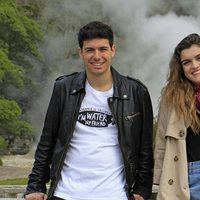 Amaia y Alfred, muy sonrientes en las Azores