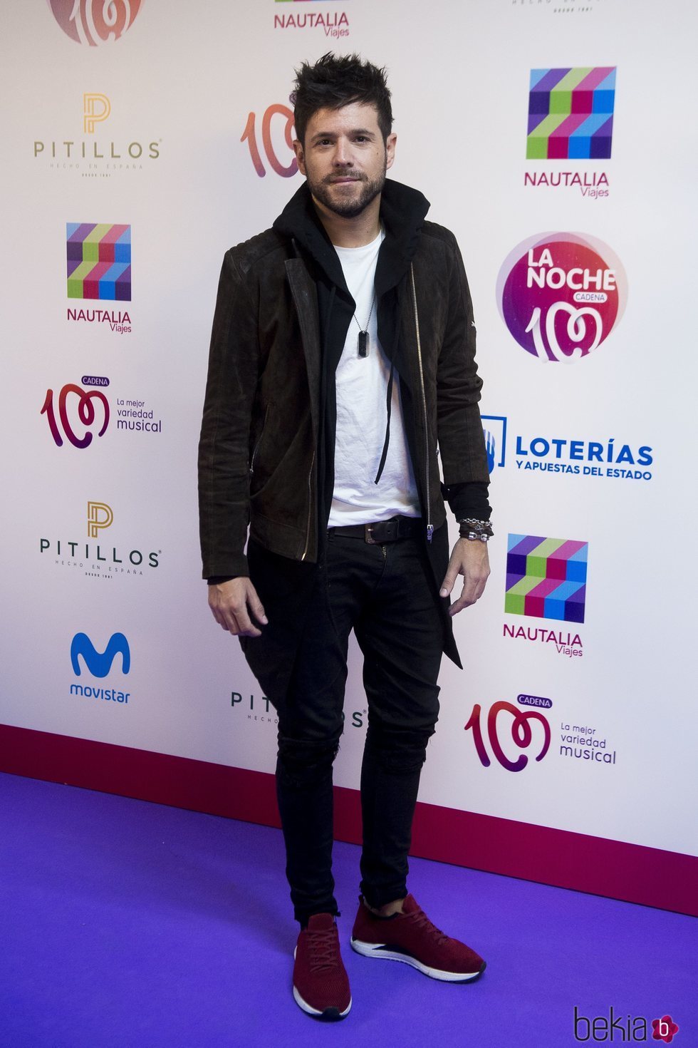 Pablo López en el photocall de La Noche de Cadena 100