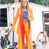 Rita Ora en la marcha multitudinaria contra las armas en EEUU