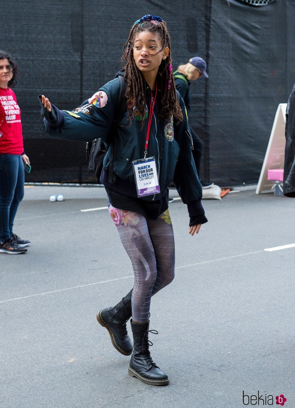 Willow Smith en la marcha multitudinaria contra las armas en EEUU