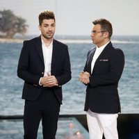 Alejandro Albalá y Jorge Javier Vázquez en una gala de 'Supervivientes 2018'