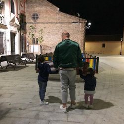 Kiko Rivera en la Semana Santa 2018 junto a sus hijos Francisco y Carlota