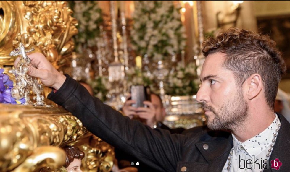 David Bisbal disfrutando de la Semana Santa de Almería 2018