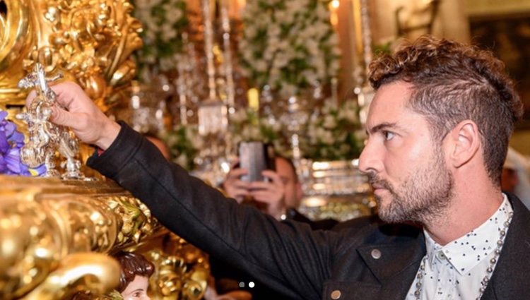 David Bisbal disfrutando de la Semana Santa de Almería 2018