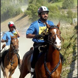 El Emir de Dubai en un campeonato de hípica