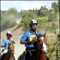 El Emir de Dubai en un campeonato de hípica