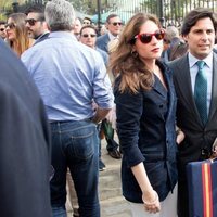 Lorudes Montes y Fran Rivera en la corrida del Domingo de Resurrección 2018 de Sevilla