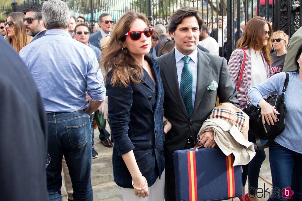 Lorudes Montes y Fran Rivera en la corrida del Domingo de Resurrección 2018 de Sevilla