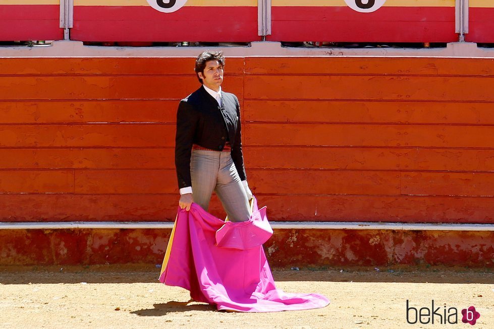 Cayetano Rivera en un festival taurino de Vera tras estrenarse como padre