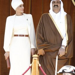 El Emir de Catar y su segunda esposa, Mozah bin Nasser Al-Missned