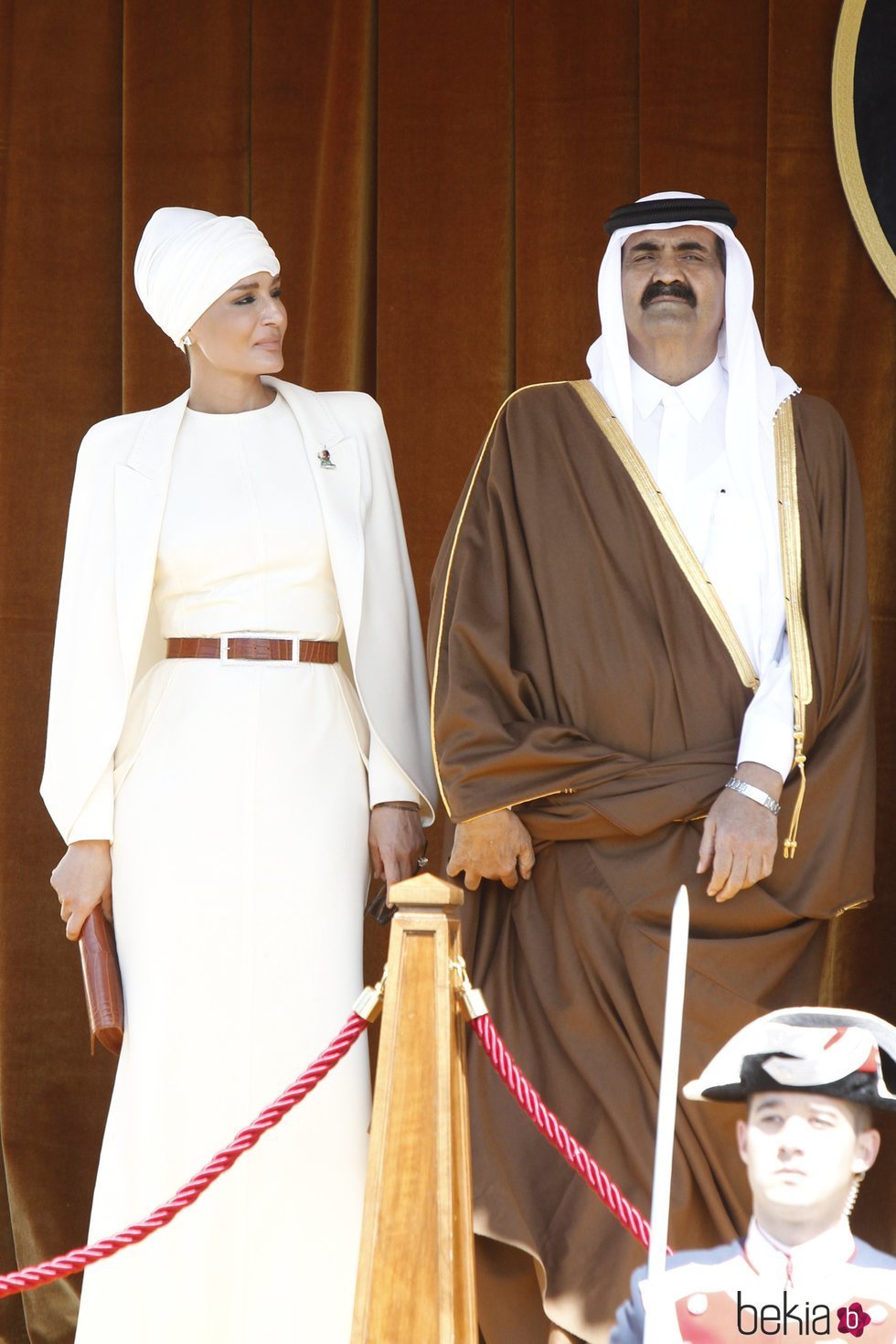 El Emir de Catar y su segunda esposa, Mozah bin Nasser Al-Missned