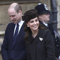 El Príncipe Guillermo y Kate Middleton en la Misa de Pascua 2018