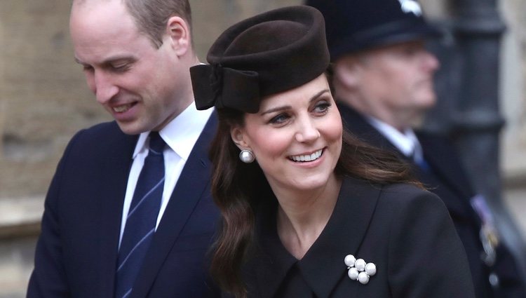 El Príncipe Guillermo y Kate Middleton en la Misa de Pascua 2018