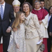 La Reina Sofía, muy cariñosa con la Princesa Leonor