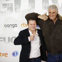 Fernando Romay y Jota Abril en la premier de la serie 'Fugitiva'