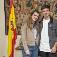 Amaia y Alfred en la embajada de Portugal en España