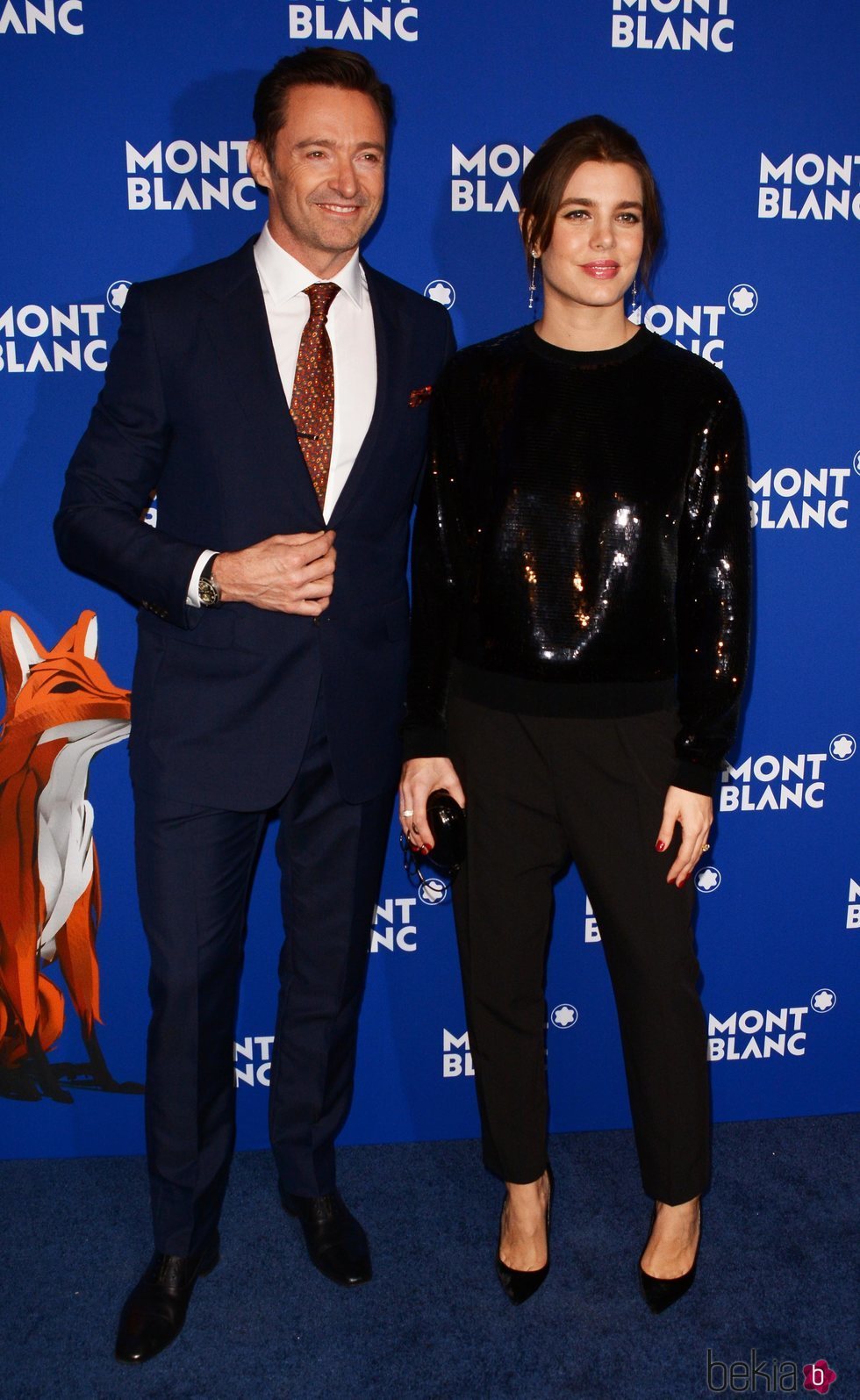 Hugh Jackman y Carlota Casiraghi en el evento de Montblanc