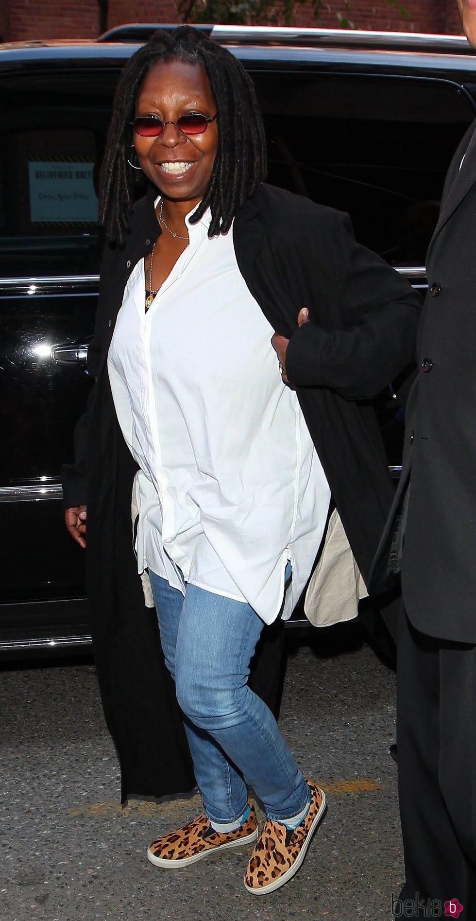 Whoopi Goldberg en la Mercedes Fashion Week de Nueva York de 2014