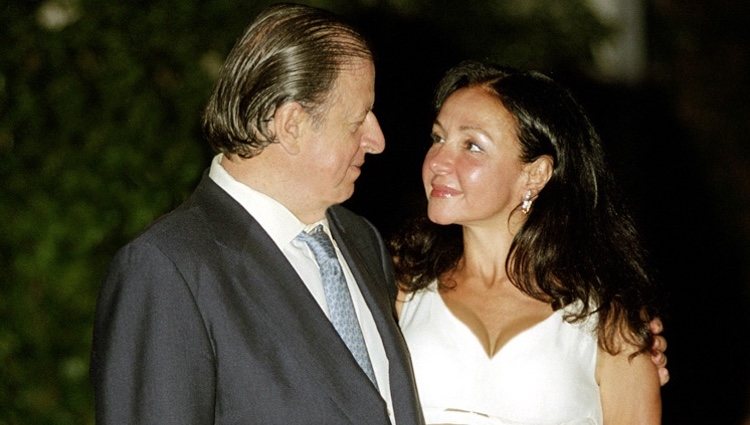 Esther Koplowitz en su boda con Fernando Falcó en el año 2003