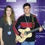 Amaia Romero y Alfred García durante su gira eurovisiva en Londres