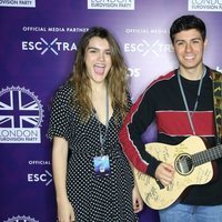 Amaia Romero y Alfred García durante su gira eurovisiva en Londres