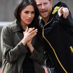 El Príncipe Harry y Meghan Markle presenciando las pruebas de los Juegos Invictus 2018