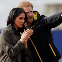 El Príncipe Harry y Meghan Markle durante las pruebas para los Juegos Invictus 2018