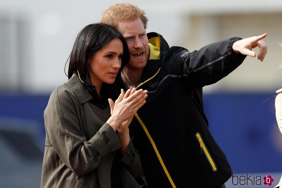 El Príncipe Harry y Meghan Markle durante las pruebas para los Juegos Invictus 2018