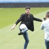 Luis Cepeda en el Estadio Santiago Bernabéu