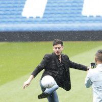 Luis Cepeda en el Estadio Santiago Bernabéu