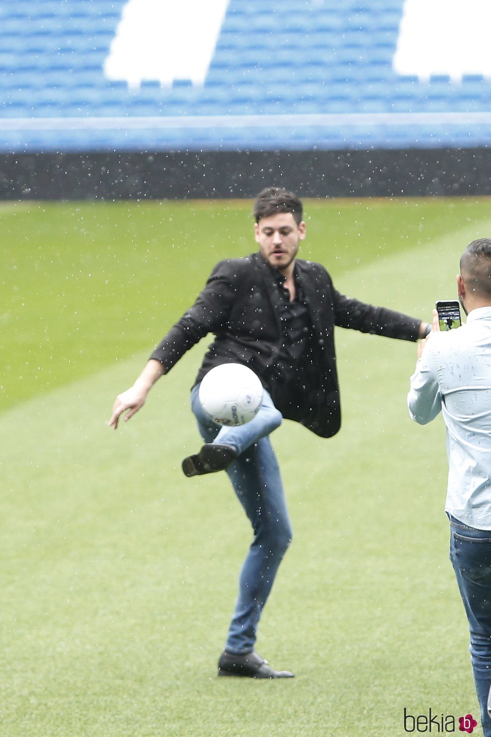 Luis Cepeda en el Estadio Santiago Bernabéu