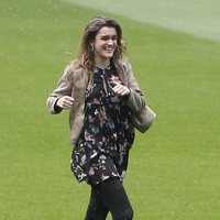 Amaia Romero en el Estadio Santiago Bernabéu